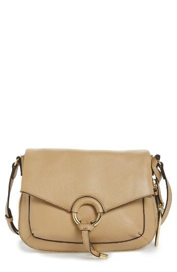Vince Camuto Adina Leather Crossbody Bag - Beige