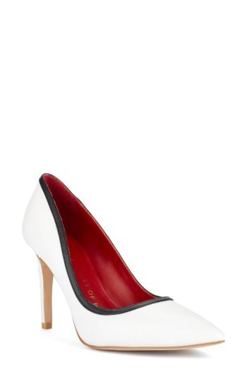 Women's Shoes Of Prey X Kim Jones La Dolce Vita Collection Pointy Toe Pump .5 B - White