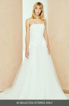 Women's Nouvelle Amsale Danica Strapless Lace & Tulle Ballgown, Size In Store Only - Ivory