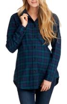 Women's Nom Maternity Sadie Maternity/nursing Shirt - Blue/green