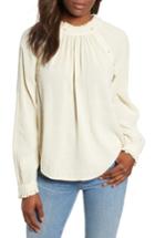 Women's Caslon Textured Cotton Blouse