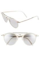 Women's Oliver Peoples Remick 50mm Brow Bar Sunglasses - Ecru/ Gold