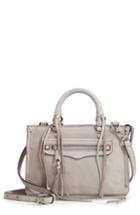 Rebecca Minkoff Micro Regan Leather Satchel - Grey