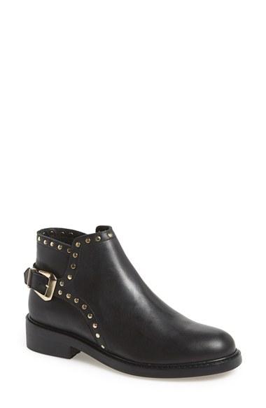 Women's Topshop 'actor' Studded Leather Ankle