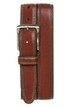 Men's Johnston & Murphy Textured Leather Belt - Tan