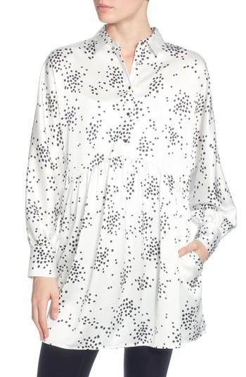 Women's Catherine Catherine Malandrino Joelle Tunic Shirt - White