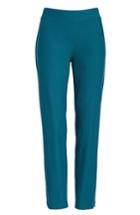 Women's Eileen Fisher Stretch Crepe Ankle Pants, Size Xx-small - Blue/green (regular & ) (online Only)