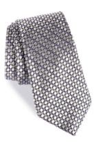 Men's Nordstrom Men's Shop Carter Dot Silk Tie, Size - Metallic