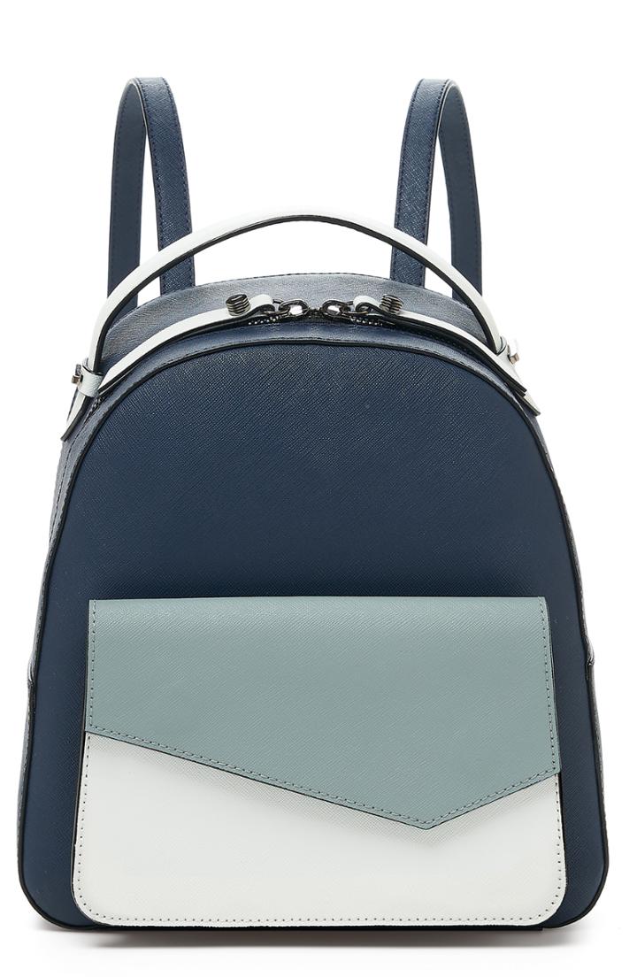 Botkier Cobble Hill Leather Backpack - Blue