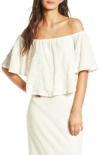 Women's Chelsea28 Jacquard Off The Shoulder Top
