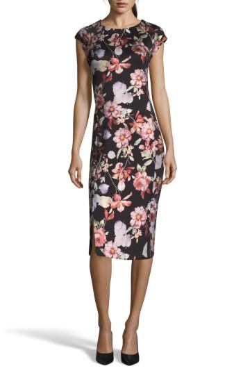 Women's Eci Metallic Sheath Dress - Black