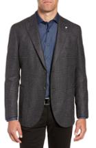 Men's L.b.m 1911 Classic Fit Silk & Wool Blazer Us / 50 Eu R - Black