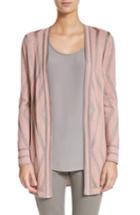 Women's St. John Collection Matte Shine Geo Jacquard Knit Cardigan