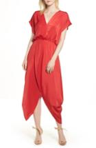 Women's Halogen Faux Wrap Maxi Dress - Red
