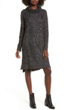Women's Cotton Emporium Chunky Turtleneck Sweater Dress - Grey