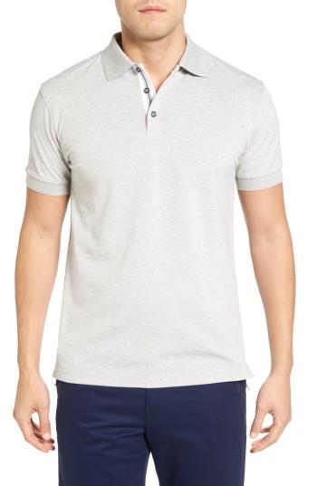 Men's Bobby Jones Solid Pique Golf Polo, Size - Grey
