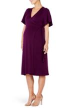 Women's Ingrid & Isabel Flutter Sleeve Knit Wrap Maternity/nursing Dress