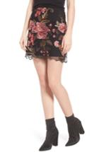 Women's Band Of Gypsies Sunset Embroidered Skirt - Black