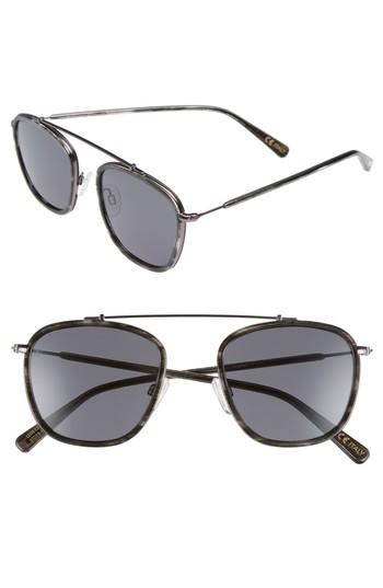 Women's D'blanc Ceremony 51mm Square Sunglasses - Charcoal Etch/ Grey
