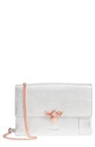 Ted Baker London Zzlee Bee Embellished Crossbody Bag - Metallic