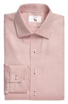 Men's Lorenzo Uomo Trim Fit Texture Dress Shirt - 32 - Red