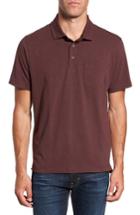 Men's Tailor Vintage Stretch Slub Jersey Polo, Size - Purple