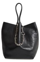 Alexander Wang Large Roxy Leather Tote Bag - Black