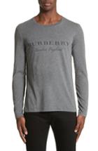 Men's Burberry Martford Fit Logo T-shirt, Size Small - Grey