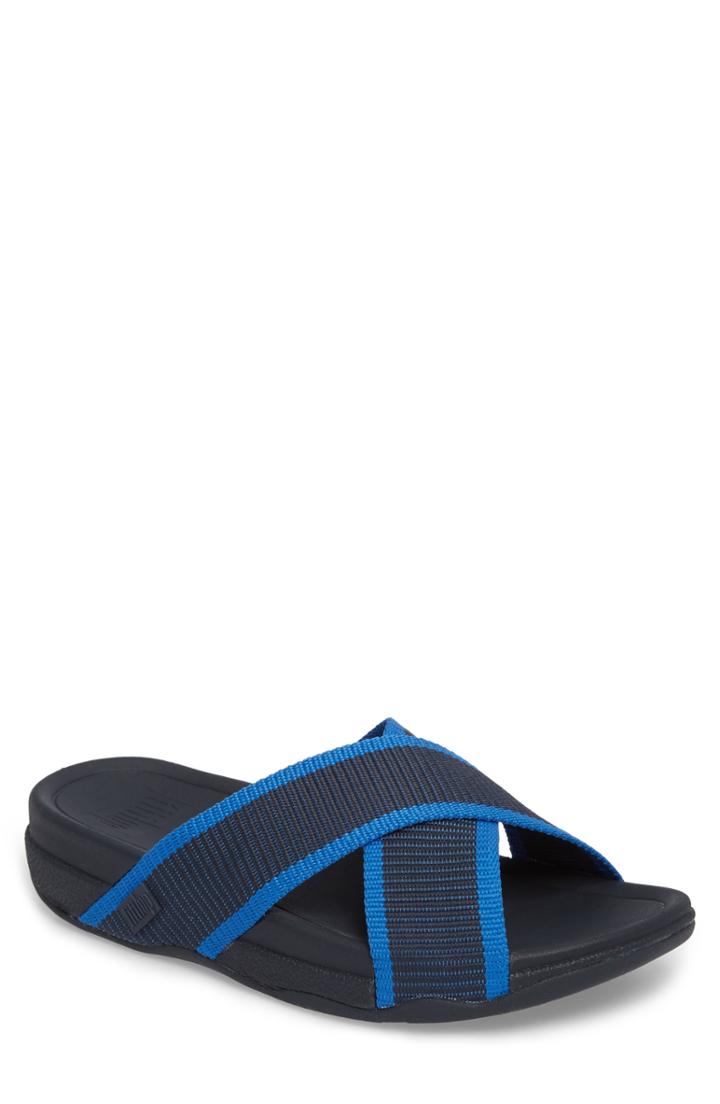 Men's Fitflop Surfer Slide Sandal M - Blue