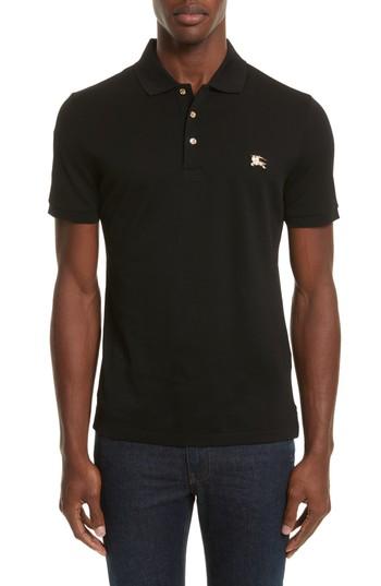 Men's Burberry Talsworth Polo, Size - Black