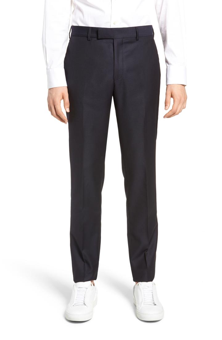 Men's The Kooples Slim Fit Suit Trousers Us / 46 Eu - Blue