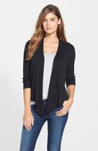 Petite Women's Nic+zoe Four-way Convertible Cardigan P - Black