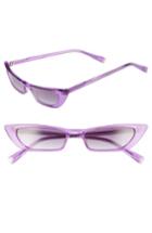 Women's Kendall + Kylie Vivian 51mm Extreme Cat Eye Sunglasses - Crystal Purple