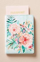 Anthropologie Wild At Heart Passport Case - Blue