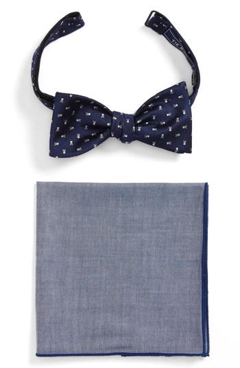 Men's The Tie Bar Skull & Crossbone Style Box, Size - Blue