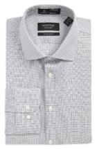 Men's Nordstrom Men's Shop Smartcare(tm) Extra Trim Fit Check Dress Shirt 32/33 - Grey