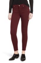 Women's 7 For All Mankind Cutoff Hem Ankle Skinny Jeans - Red