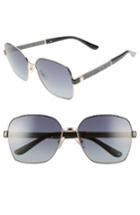 Women's Jimmy Choo Sia 61mm Oversize Metal Sunglasses -