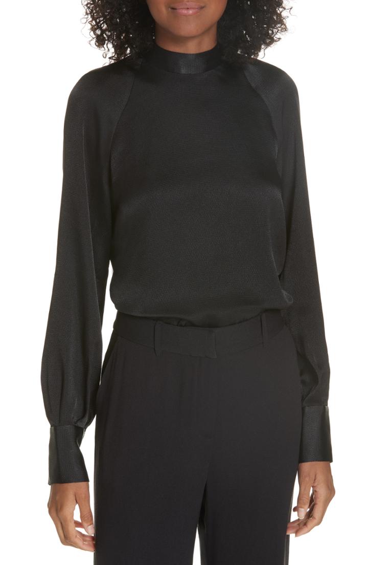 Women's Equipment Nash Hammered Satin Open Back Blouse
