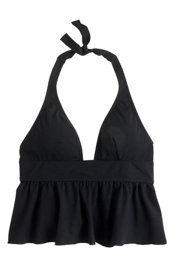 Women's J.crew Pique Peplum Tankini Top