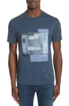Men's Emporio Armani Colorblock Crewneck T-shirt - Blue