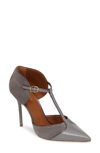 Women's Malone Souliers Sadie T-strap Pump Us / 35.5eu - Grey