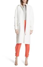 Women's Tracy Reese Ruffle Sleeve Cotton Coat - White