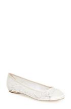 Women's Pink Paradox London 'sweetie' Lace Cap Toe Ballet Flat