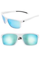 Women's Adidas Whipstart 61mm Sunglasses - White/ Blue Mirror