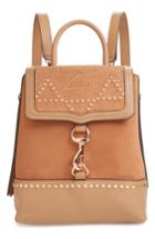 Rebecca Minkoff Bree Studded Leather Convertible Backpack - Beige