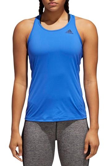 Women's Adidas Performer Baseline Tank Top - Blue