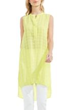 Women's Vince Camuto Check Split Neck Tunic