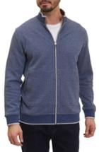 Men's Robert Graham Jyoti Knit Zip Jacket, Size - Blue