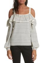 Women's Joie Delbin B Stripe Cold Shoulder Sweater